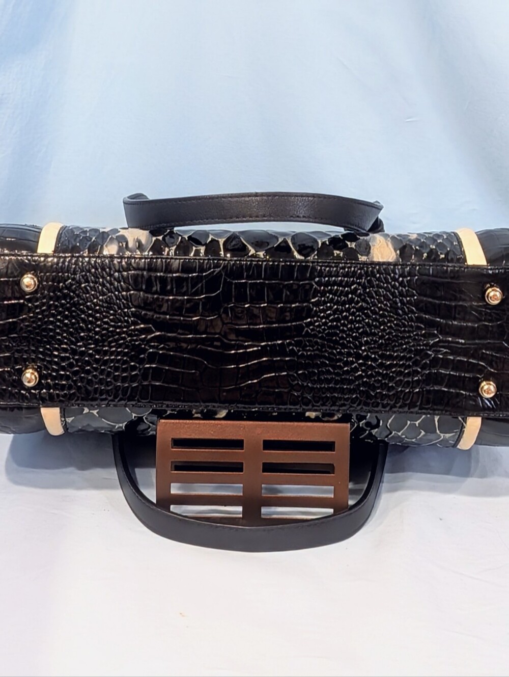 VEUC Brahmin Small Alice in Black Carlisle - Picture 4 of 9